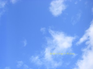 lovely, lovely blue skies